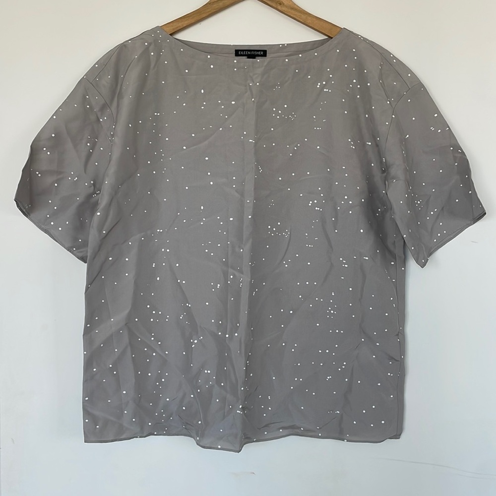 Eileen Fisher Silk Boxy Blouse
